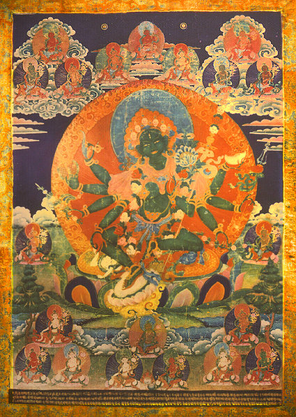 Wrathful Green Tara (Central Mandala Deity) - Click for Enlargement